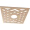 Ekena Millwork Chevron Wood Fretwork Pierced Ceiling Medallion, Alder, 30"OD x 7 3/4"ID x 1/4"T CMWP30X30X0250CHAL - alternate 2